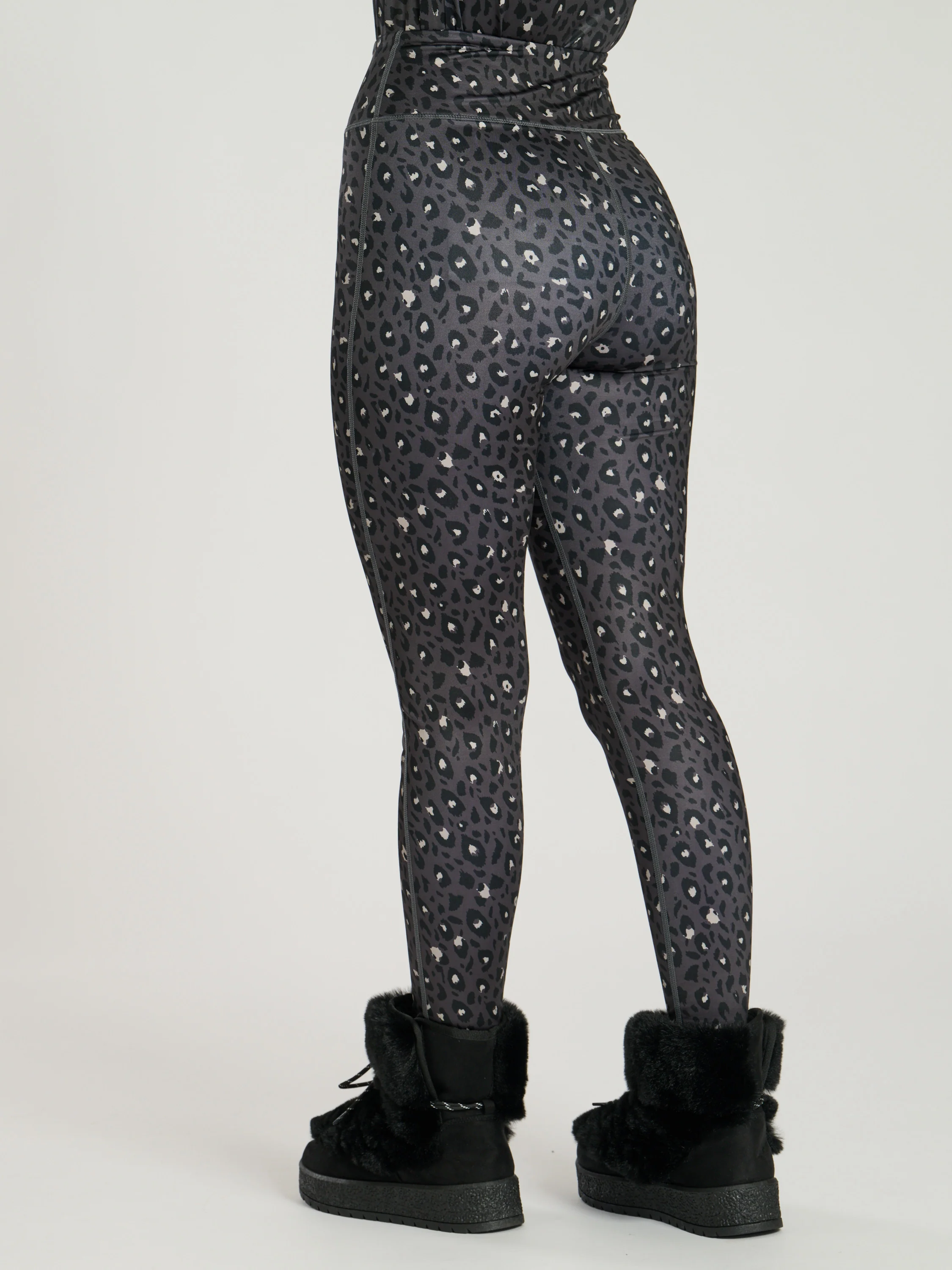 Alpine Legging in Black Leopard - Image 3