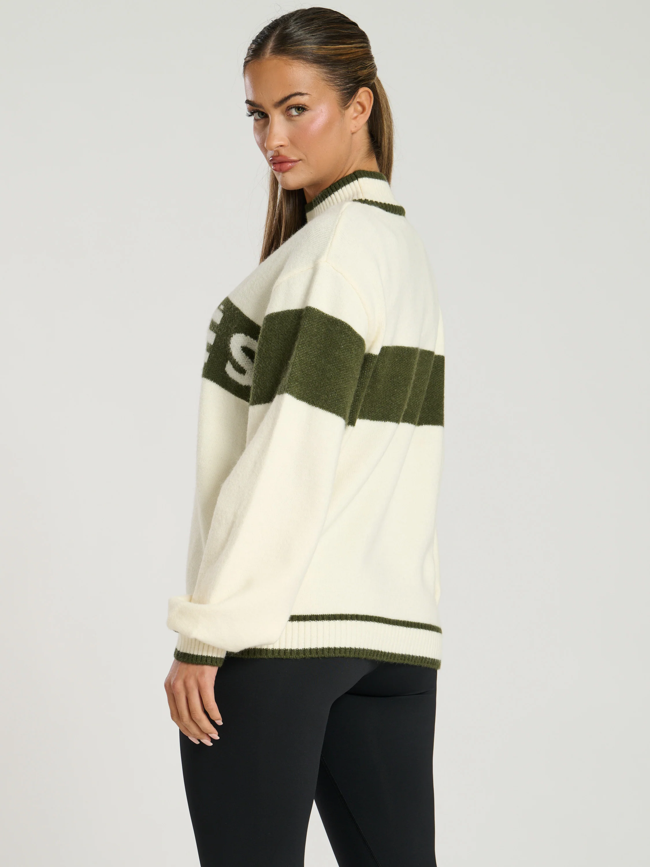 Lodge Après Jumper in Khaki - Image 5