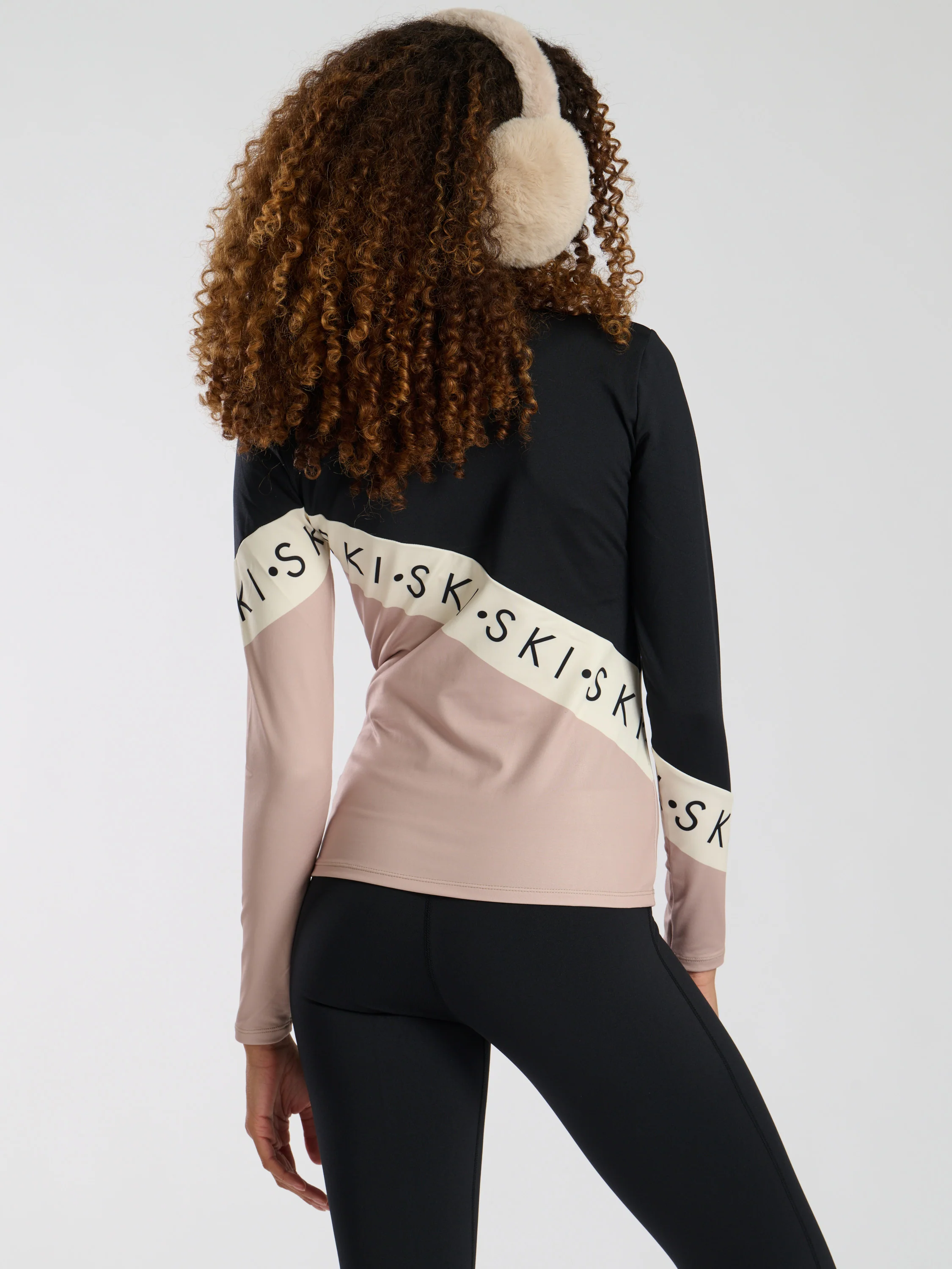 Avalanche Ski Base Layer Top in Beige - Image 3