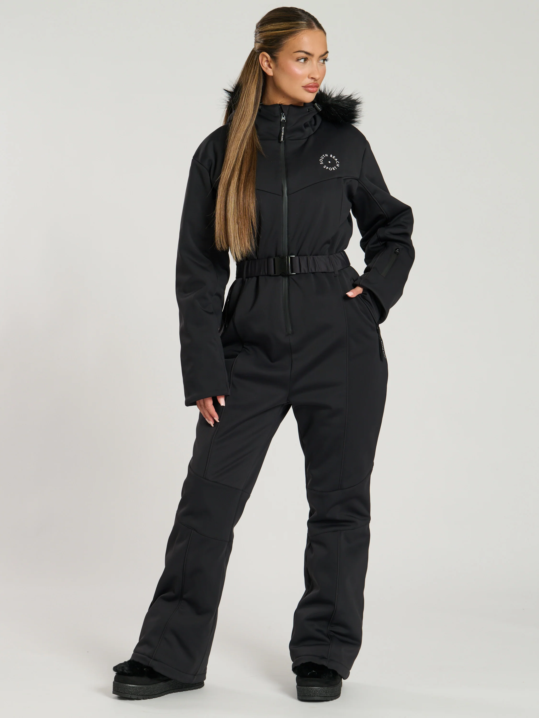 Aspen Ski Suit in Black - Image 3