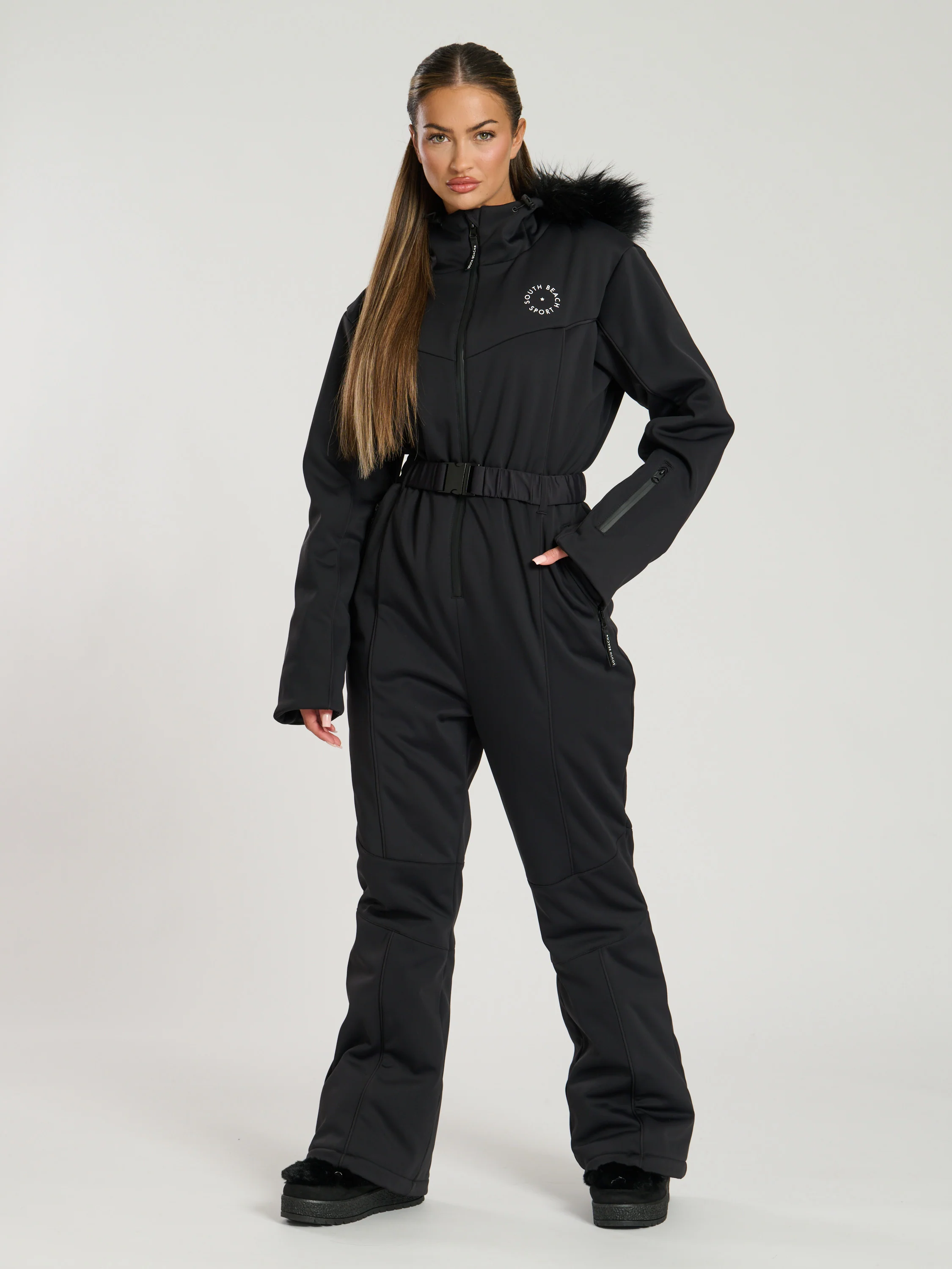 Aspen Ski Suit in Black - Image 4
