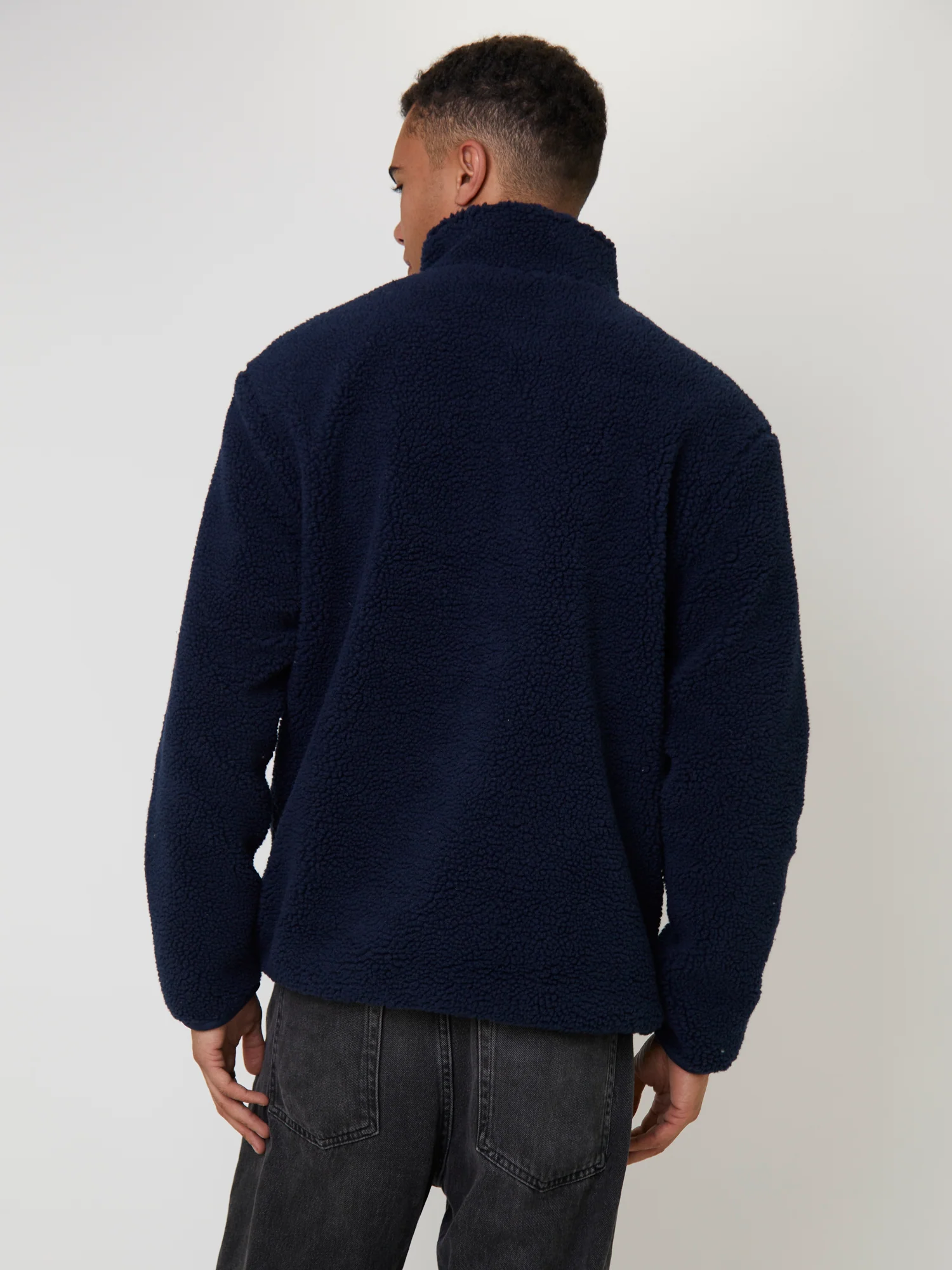 Men's Borg 1/4 Zip Jacket - Image 4