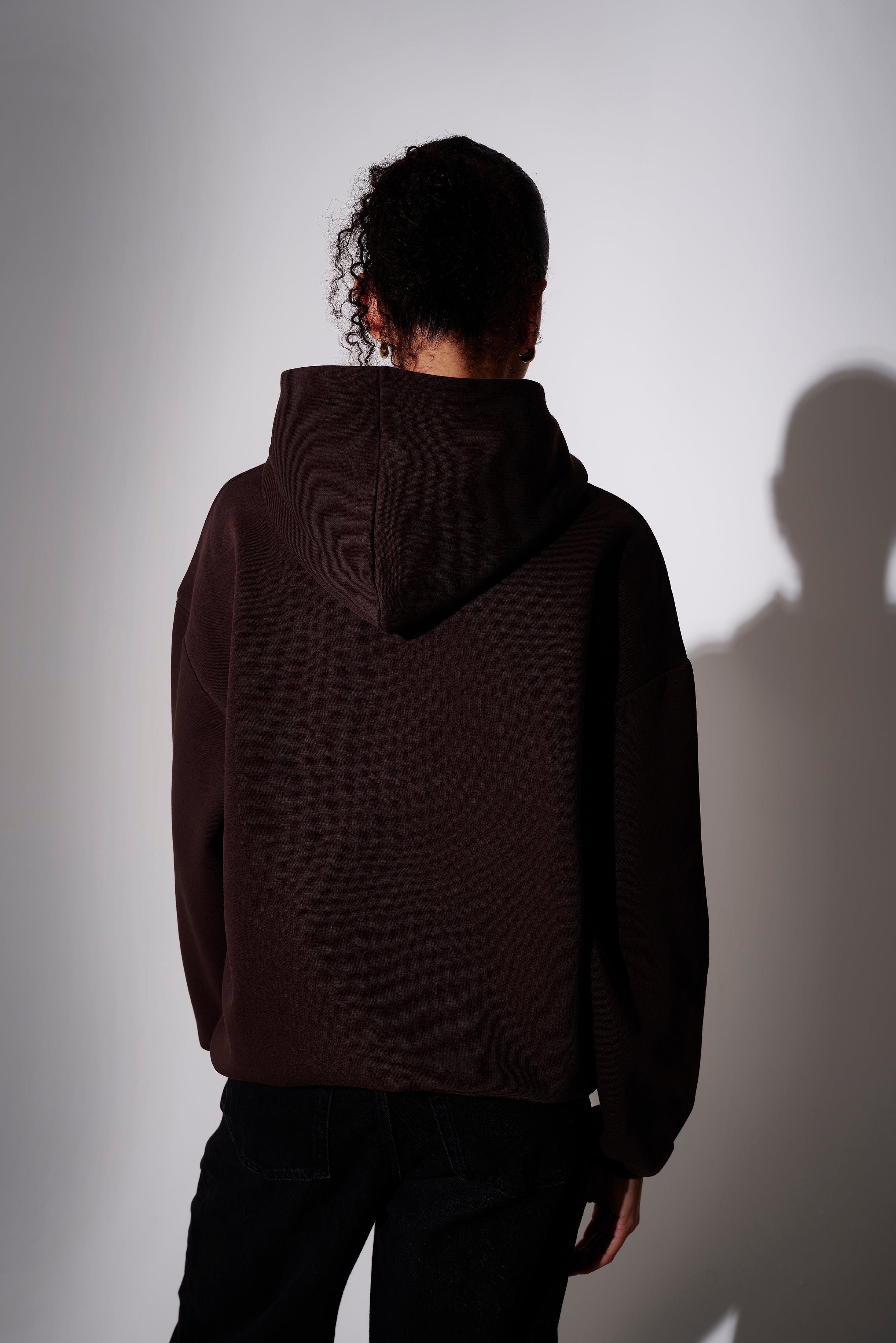 Not Good At Any Sports Graphic Hoodie in Brown & Pink - Image 4