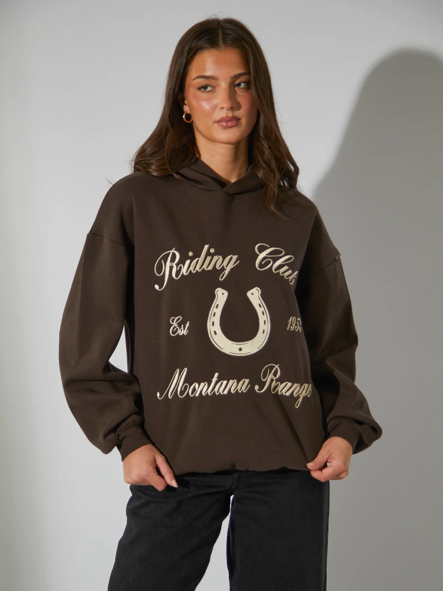 Core Riding Hoodie in Brown - Image 4