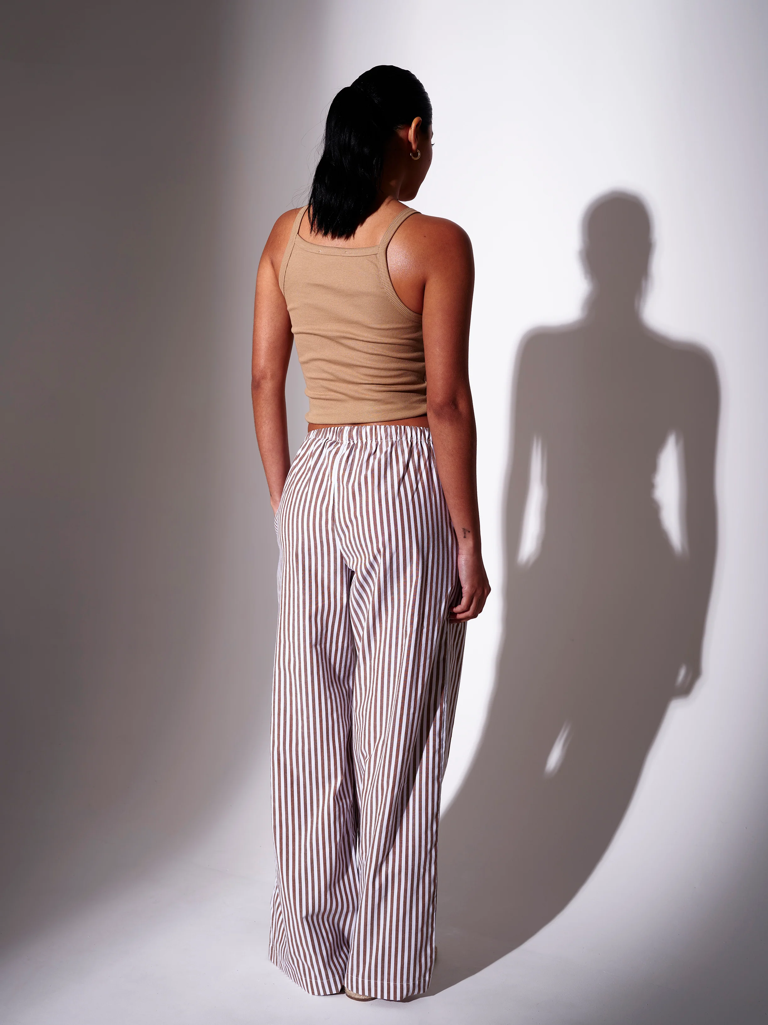 Coast Striped Trousers in Brown - Image 4