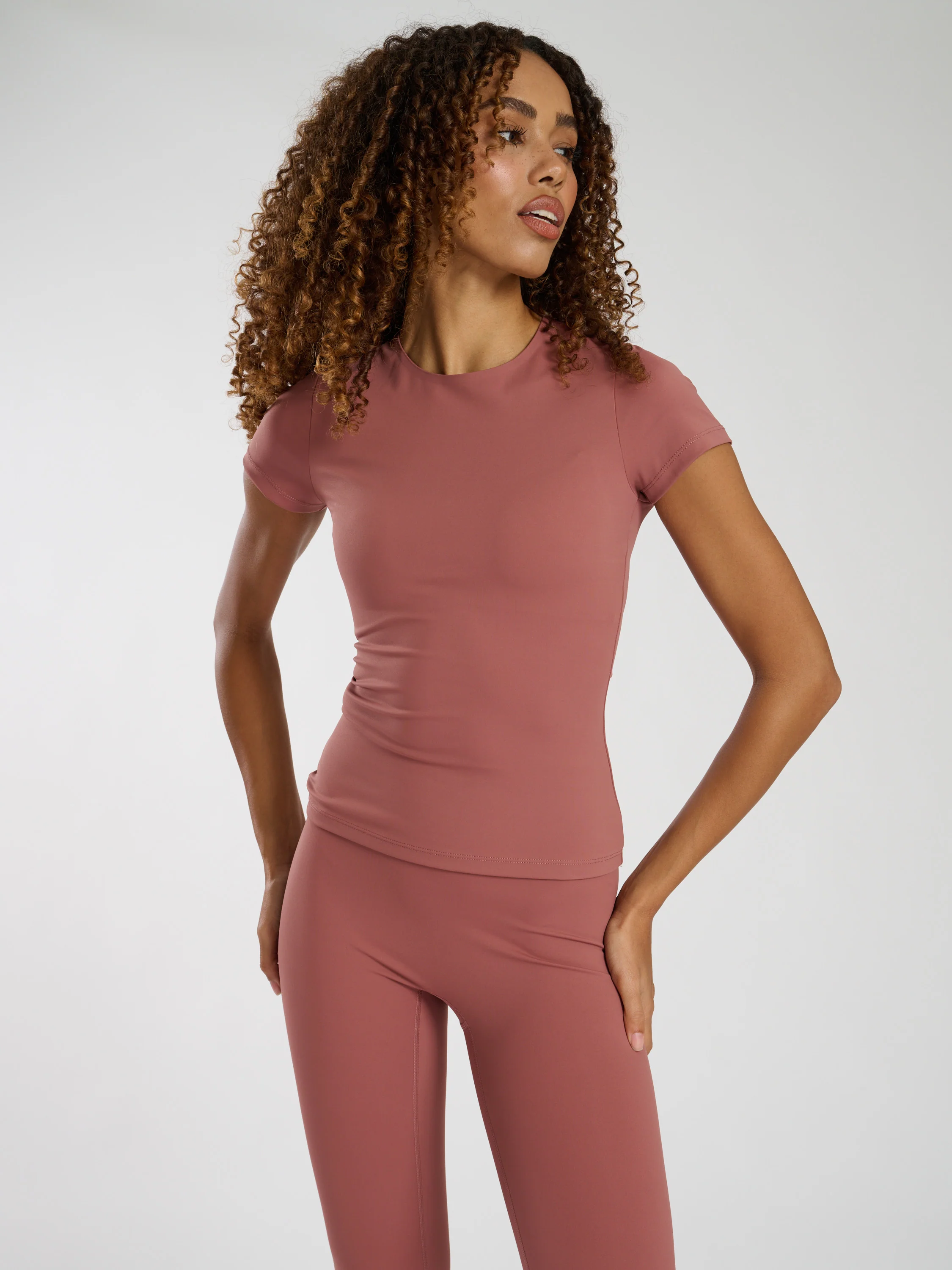 Everyday T-Shirt in Dusty Pink - Image 3