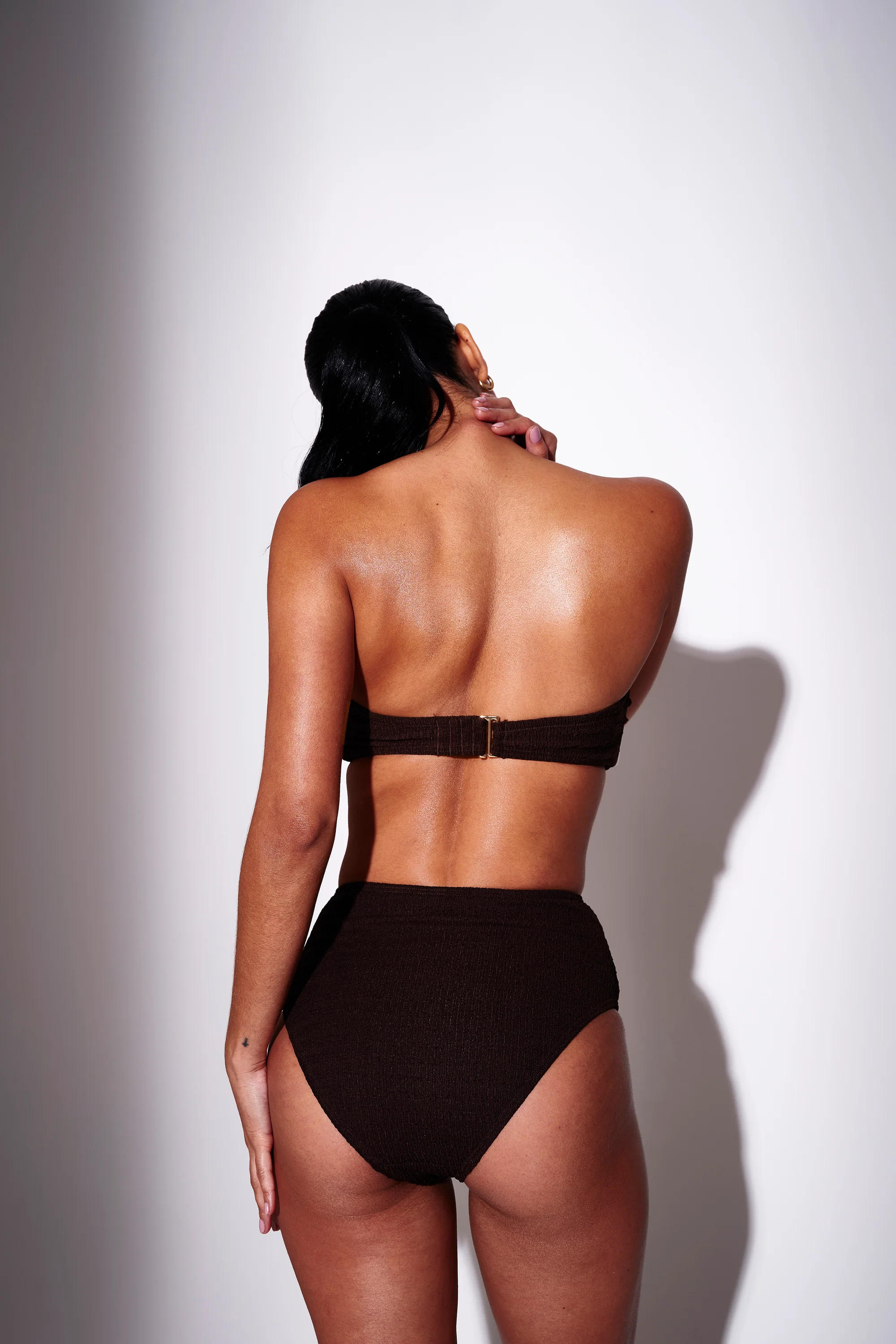 Serene Ring Cutout Bikini Top in Brown - Image 5