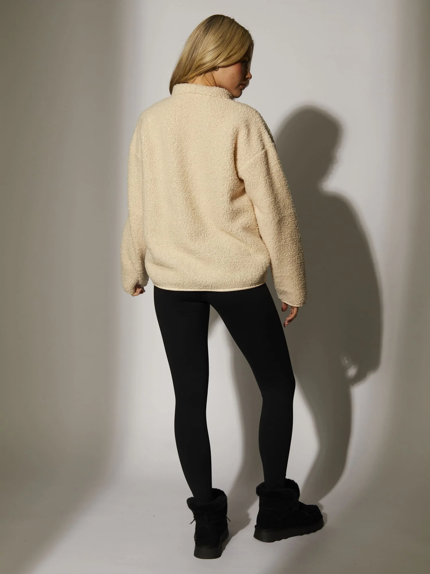 Snowpeak Nordic Trail 1/4 Zip in Cream - Image 5