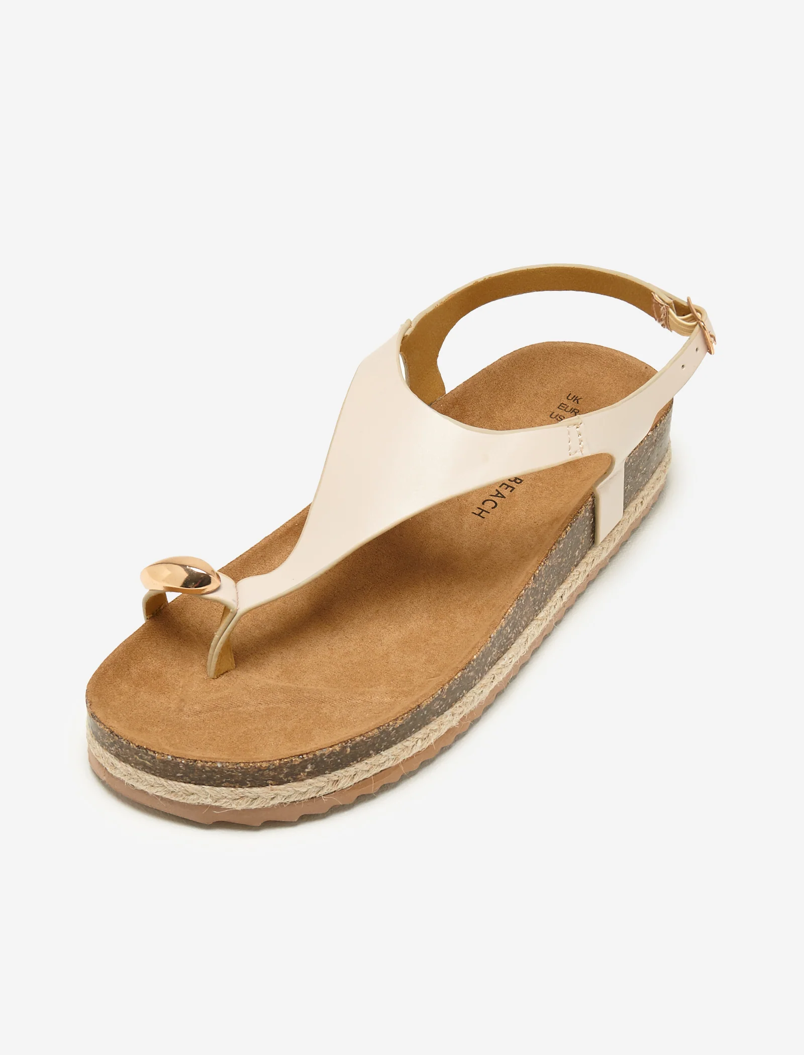 Cream Toe Loop Espadrilles - Image 6