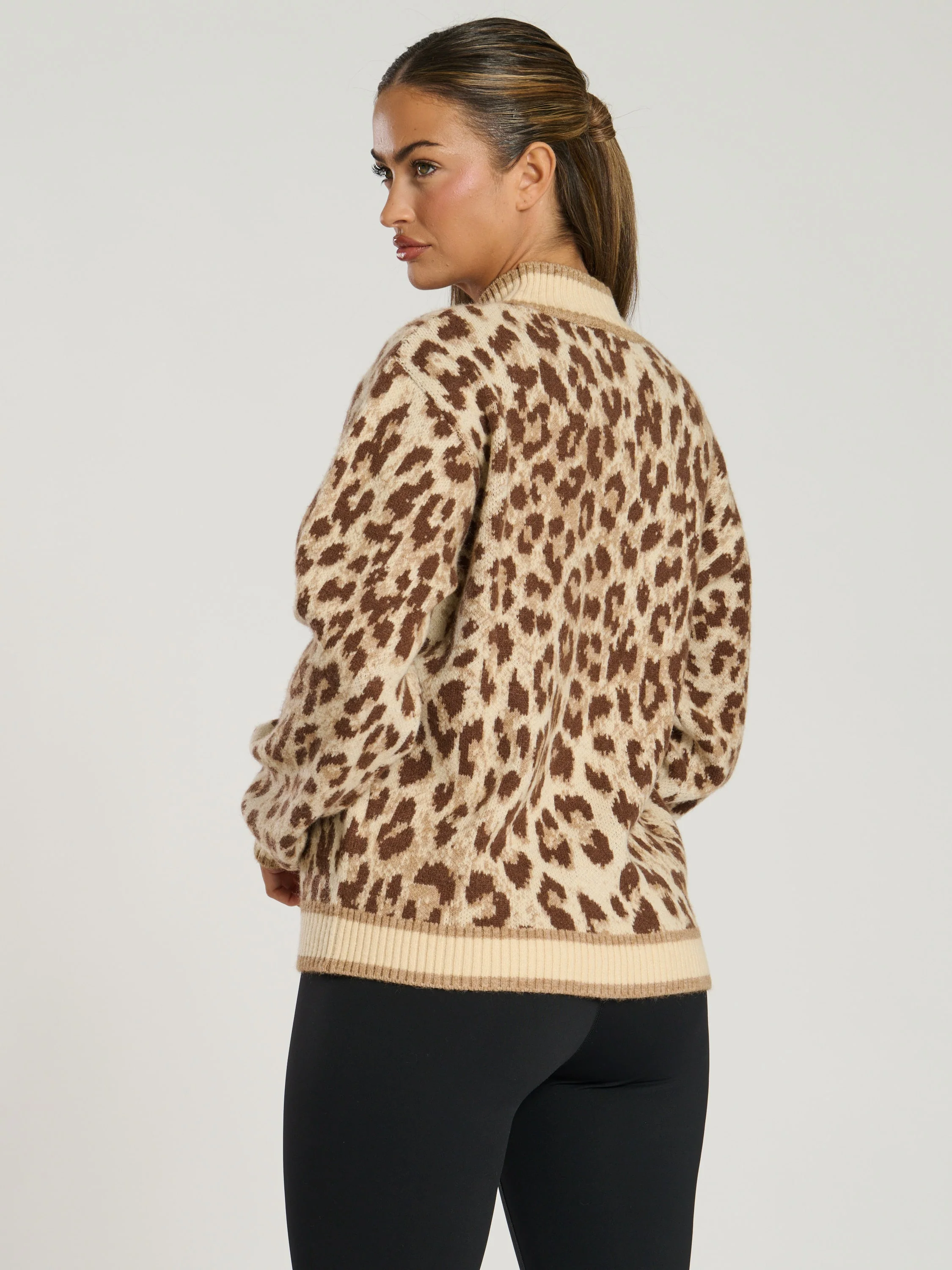 Lodge Jumper in Leopard - Image 4