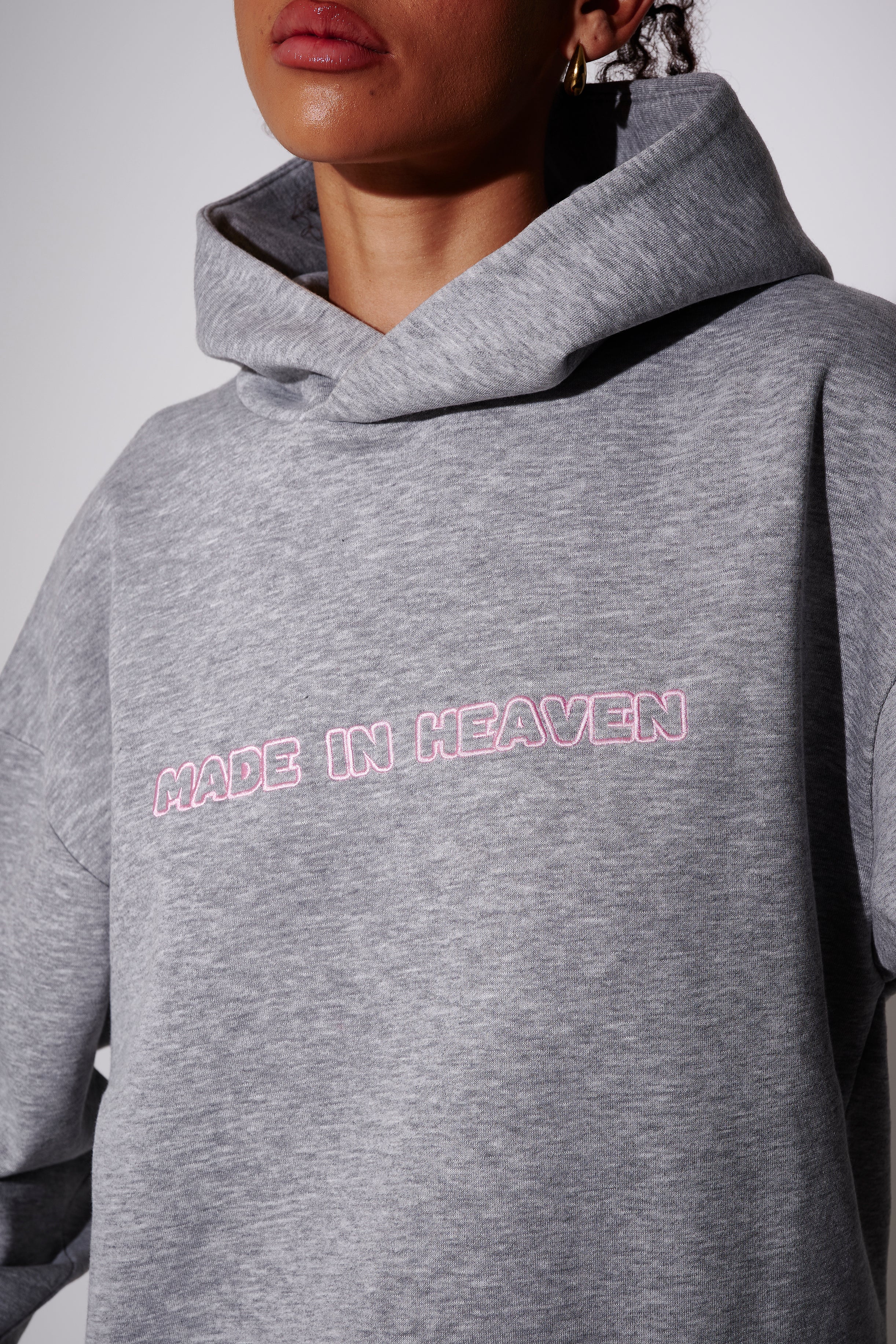 Made in Heaven Graphic Hoodie in Grey - Image 2
