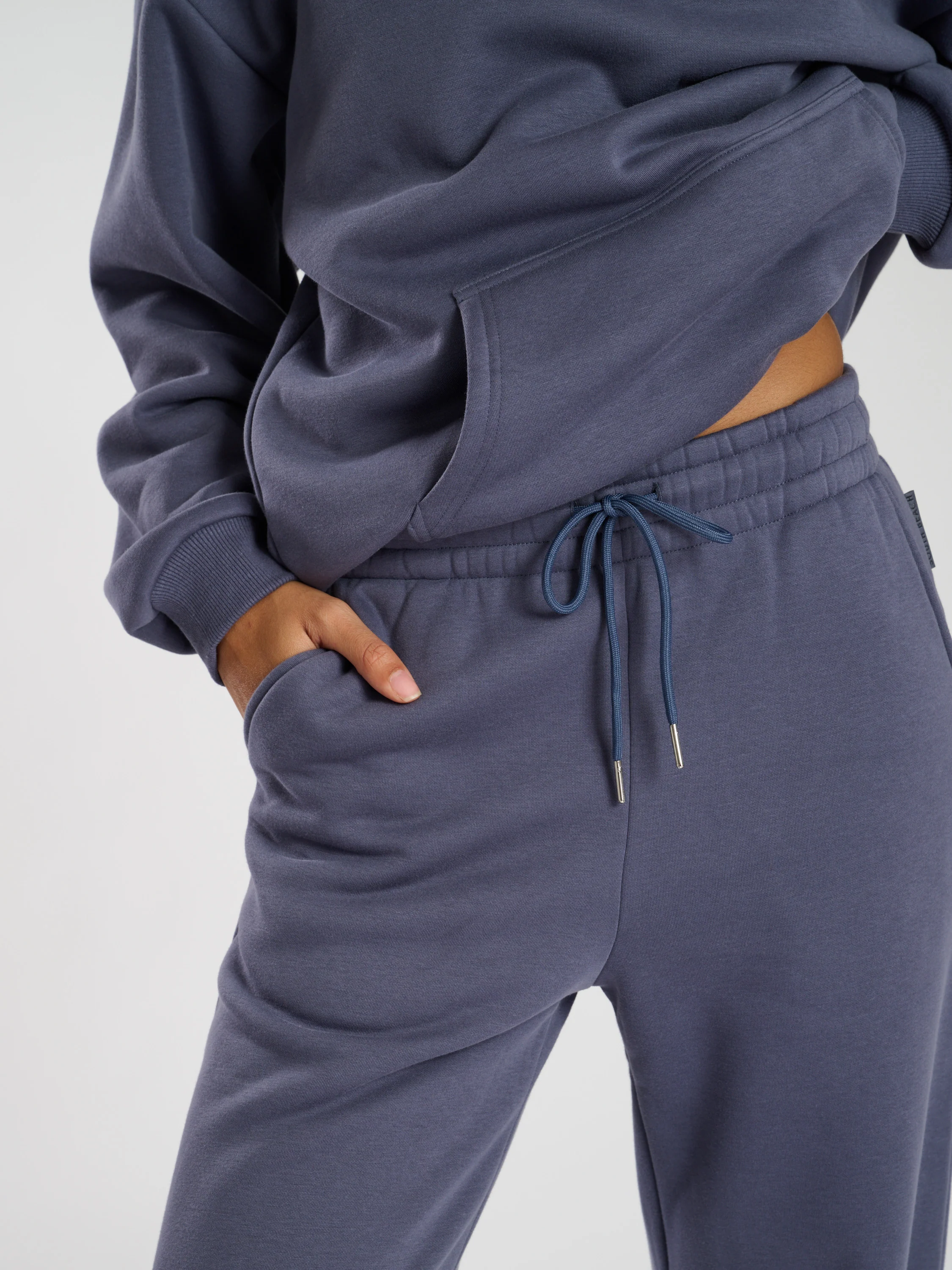 Off Duty Wide Leg Joggers in Capri Blue - Image 3