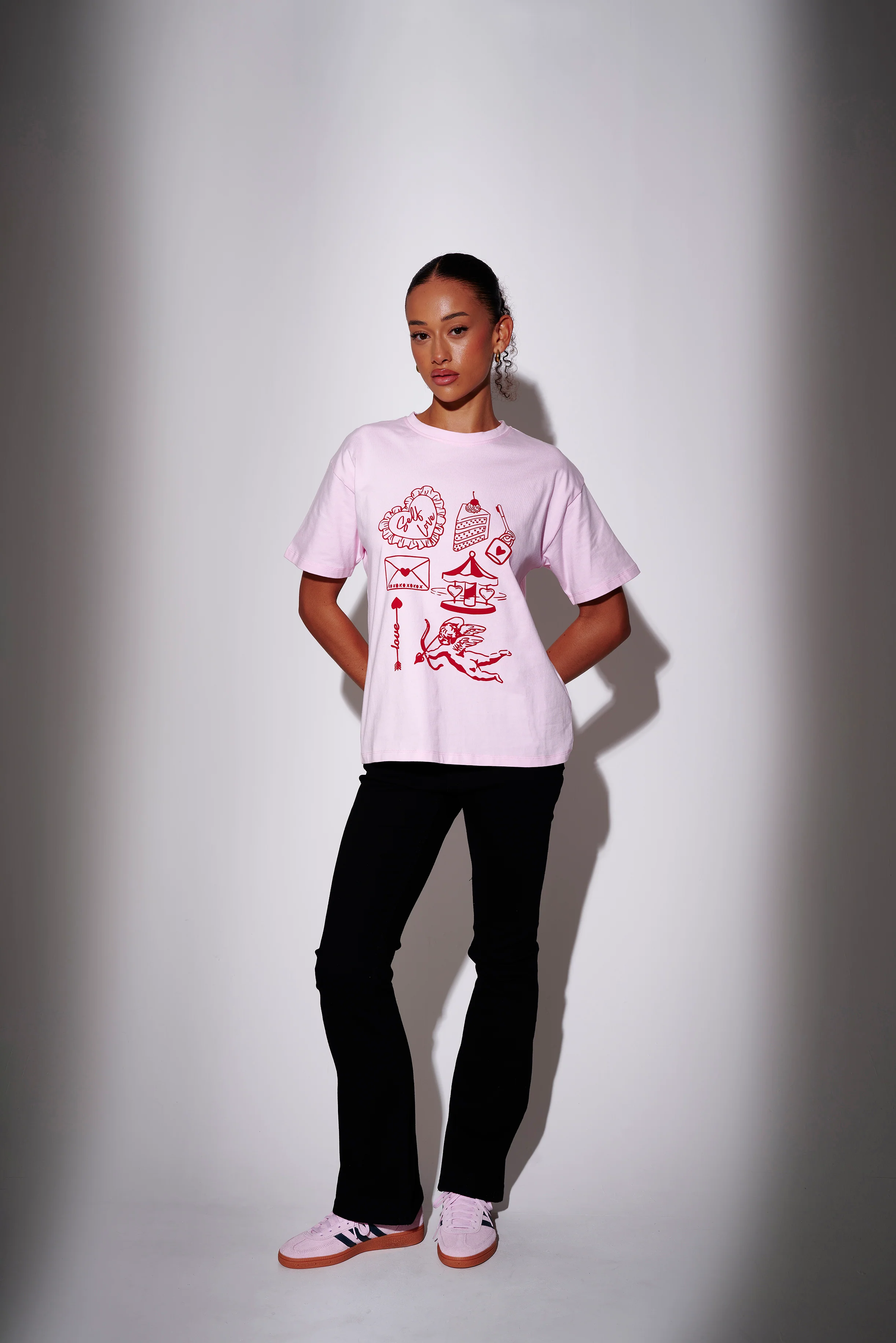Self Love Graphic Tee in Pink - Image 2