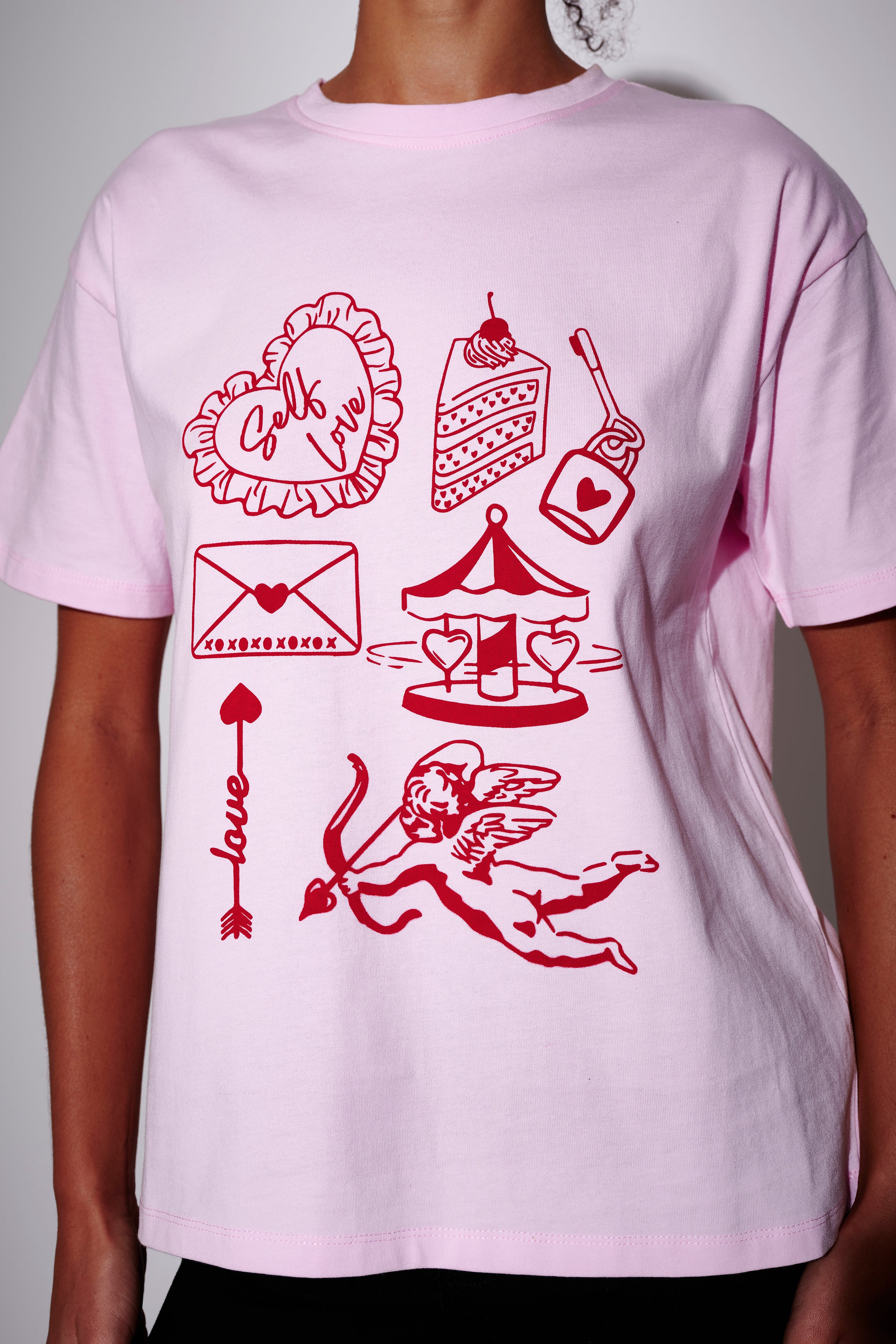 Self Love Graphic Tee in Pink - Image 3