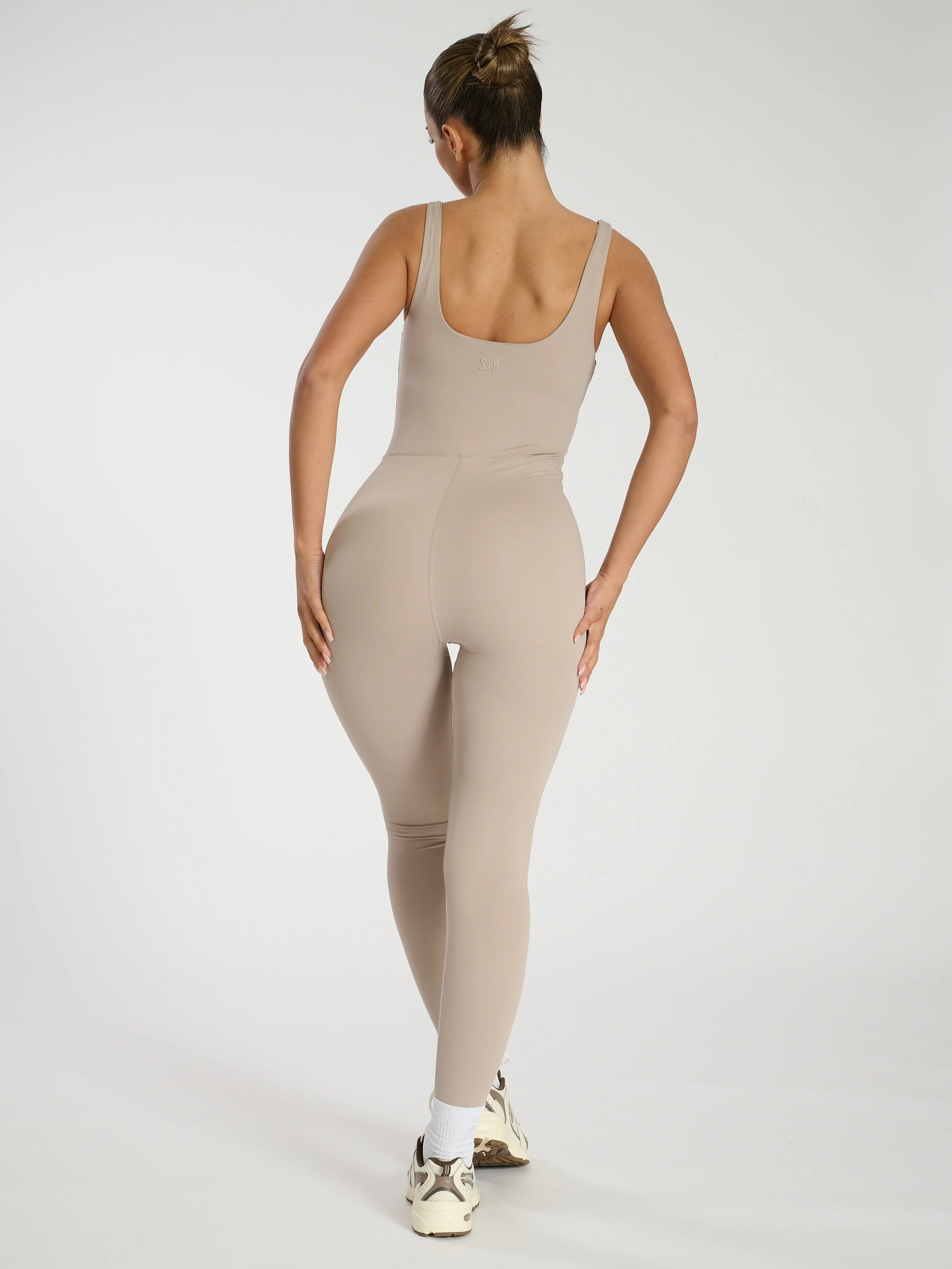 Scoop Unitard in Stone - Image 5