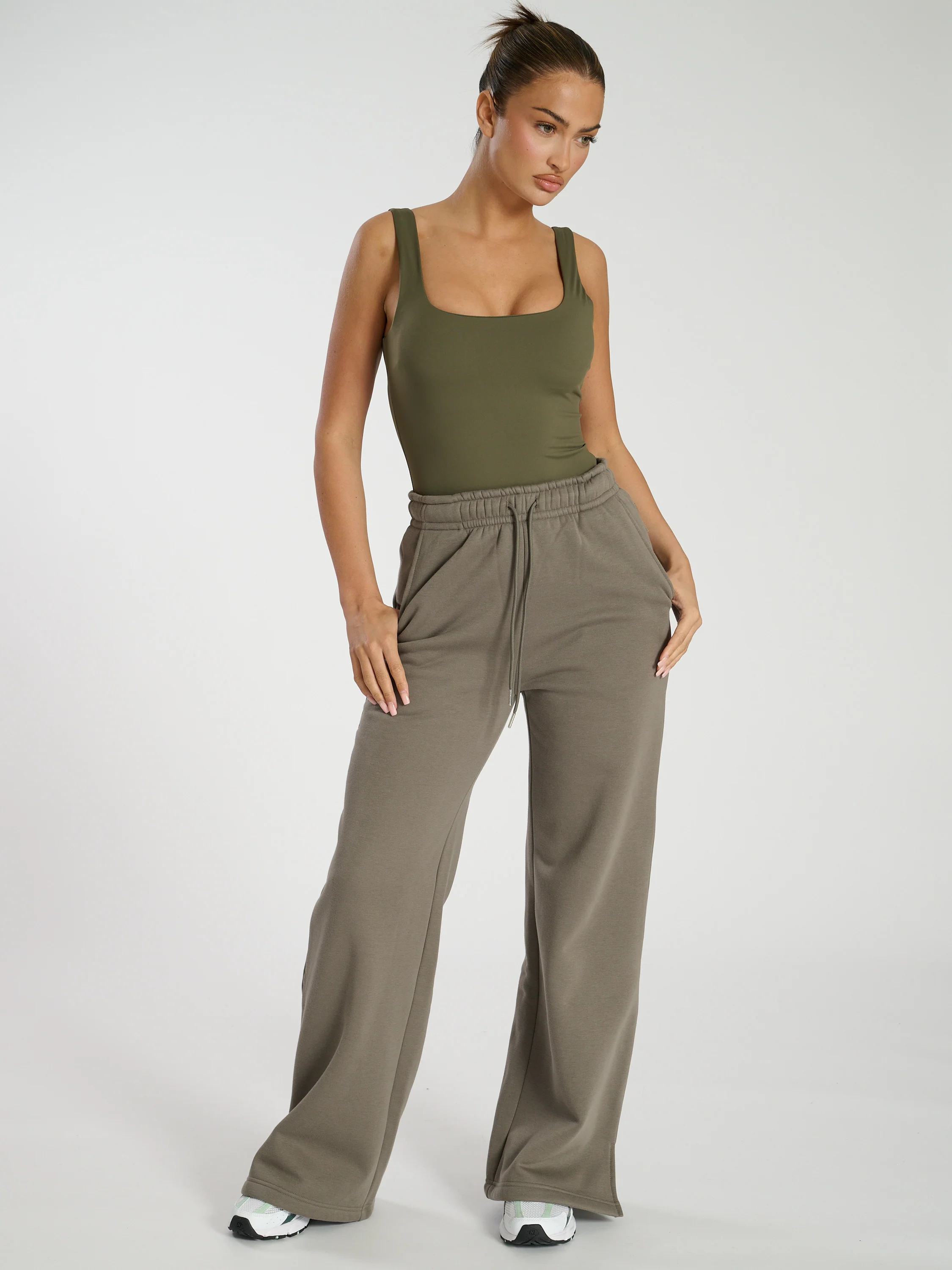 Off Duty Joggers in Khaki - Image 3