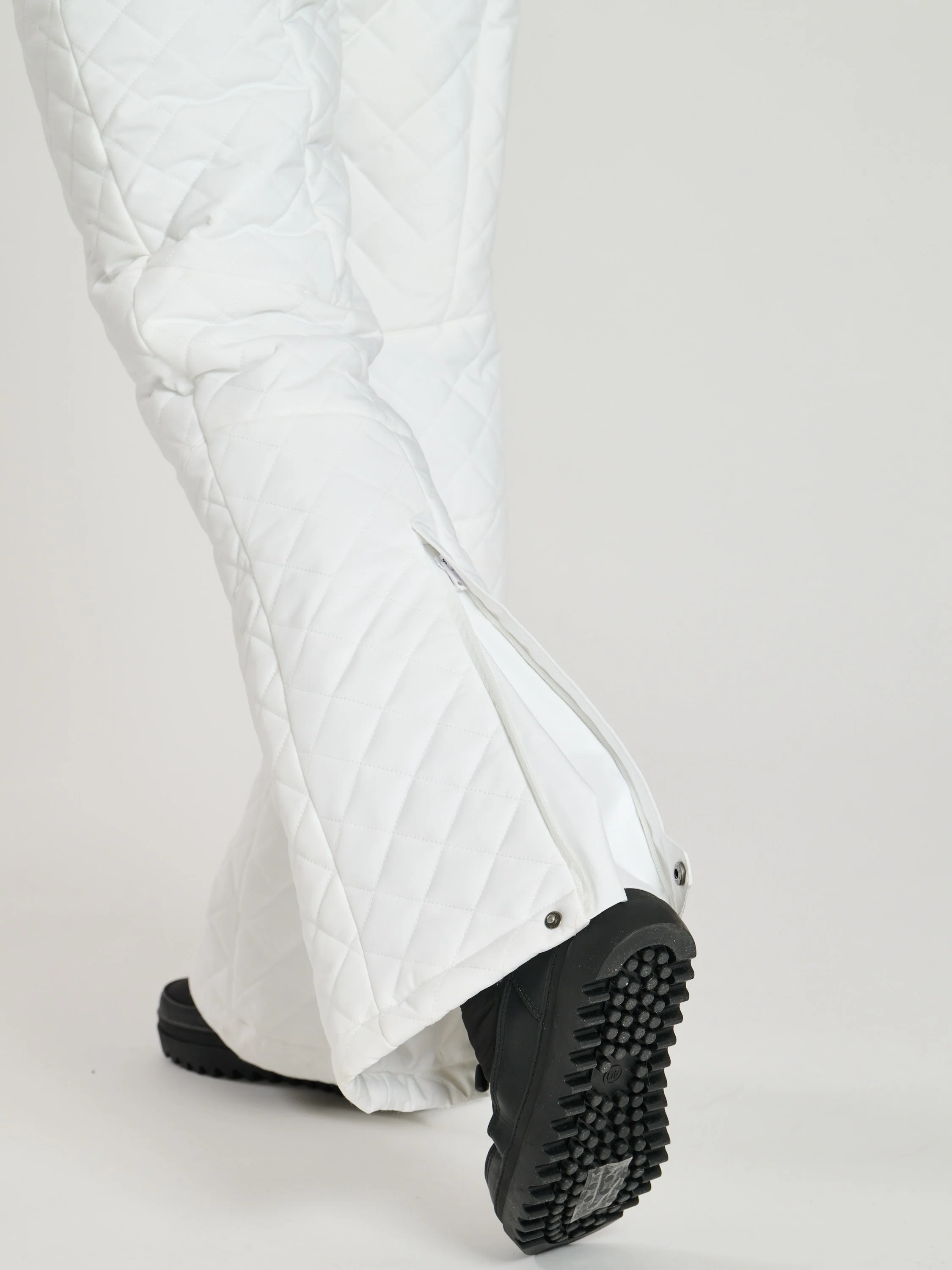 Piste Padded Ski Trousers in Snow White - Image 5