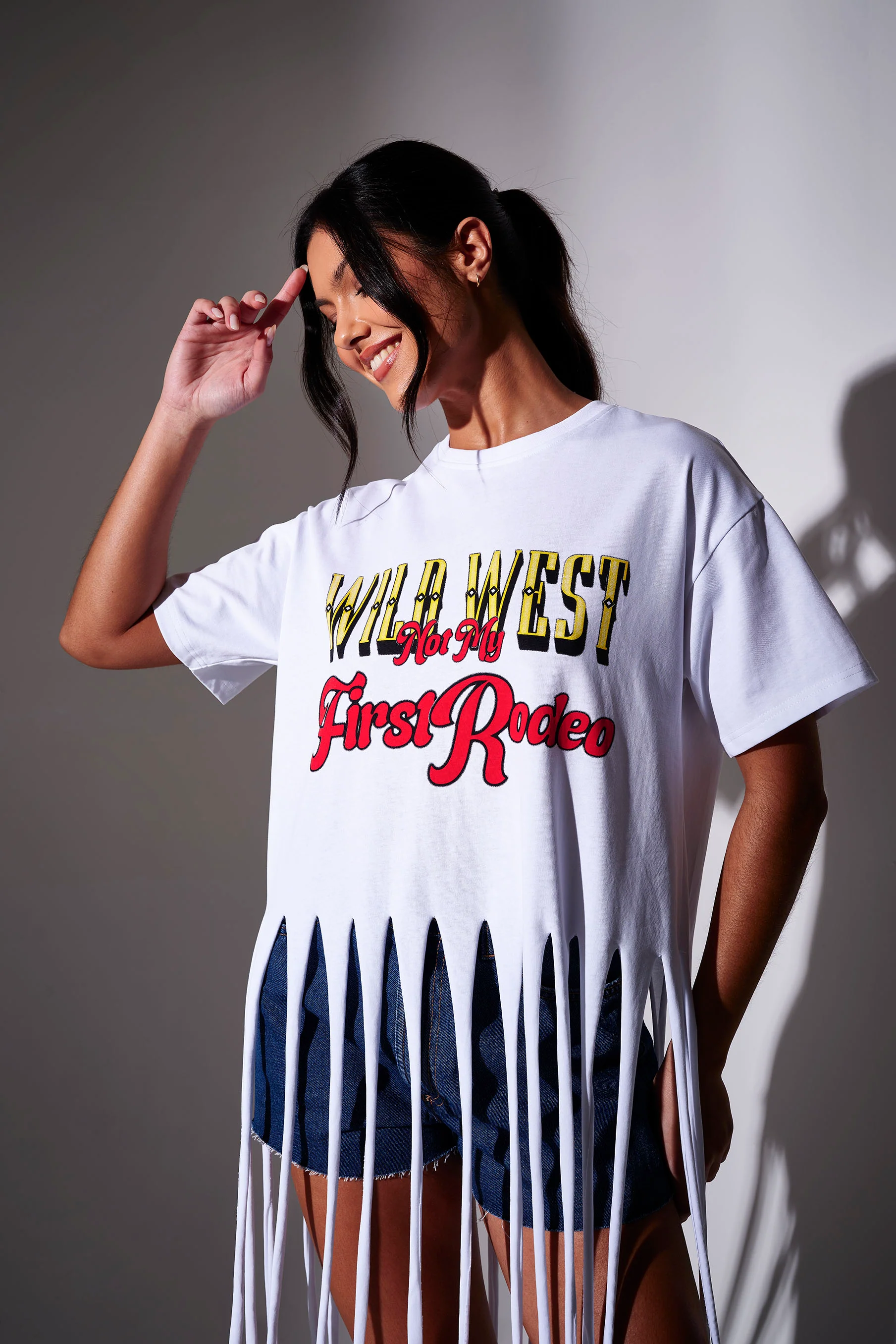 Wild West Fringe Detail Tee - Image 2