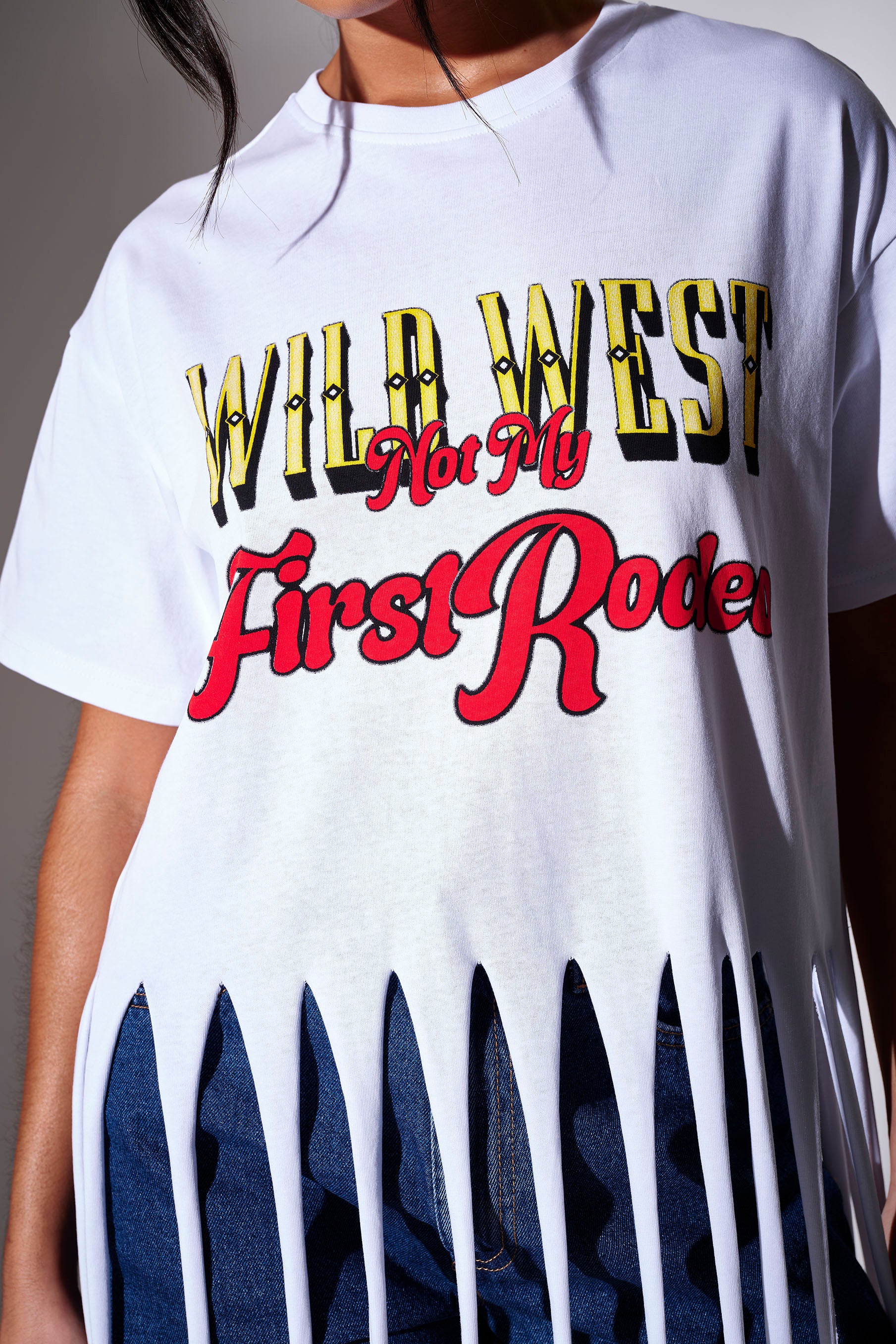 Wild West Fringe Detail Tee - Image 4