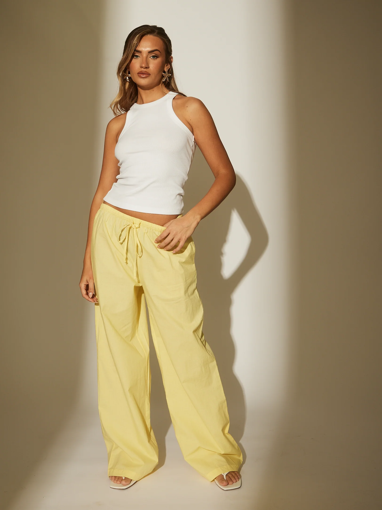 Porto Loose Trousers in Yellow - Image 4