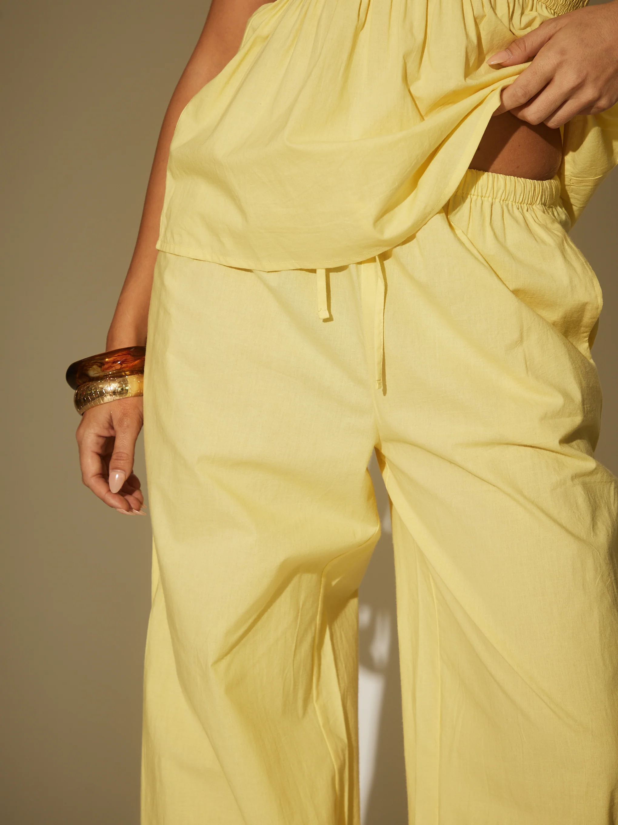 Porto Loose Trousers in Yellow - Image 5